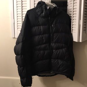 Black puffer jacket